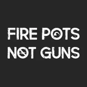 fire pots not guns pottery shirt